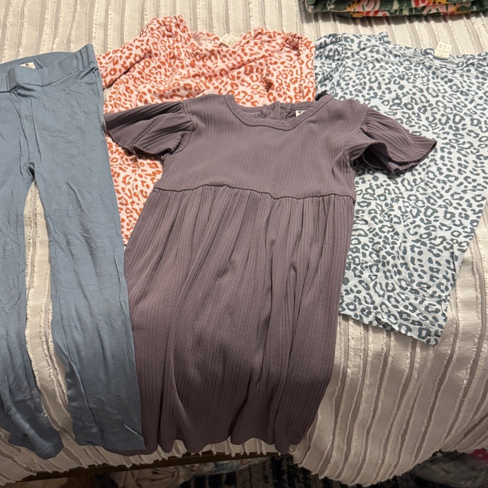 Kate Quinn Animal Print and Solid Kids Tops